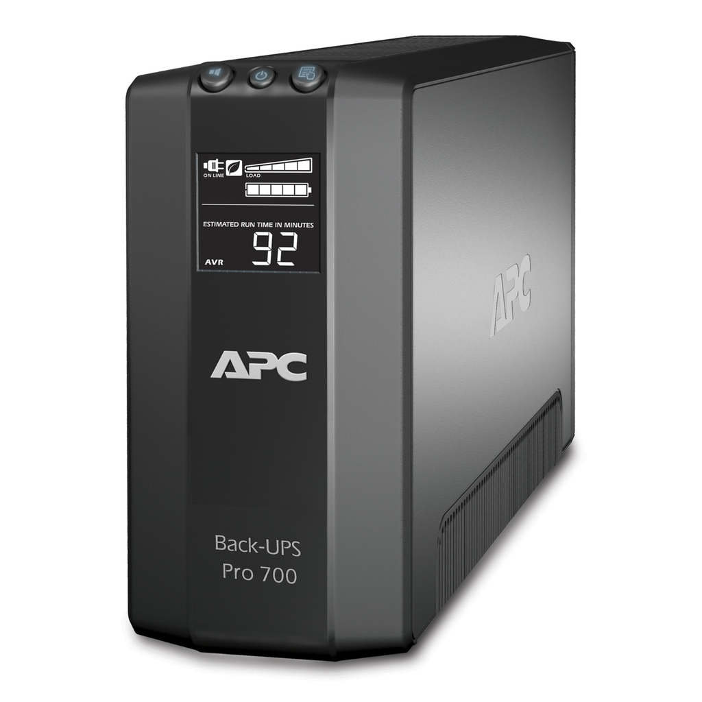 Mayer-DDS-APC Back-UPS Pro, 700VA/420W, Tower, 120V, 6x NEMA 5-15R outlets, AVR, LCD, User Replaceable Battery-1