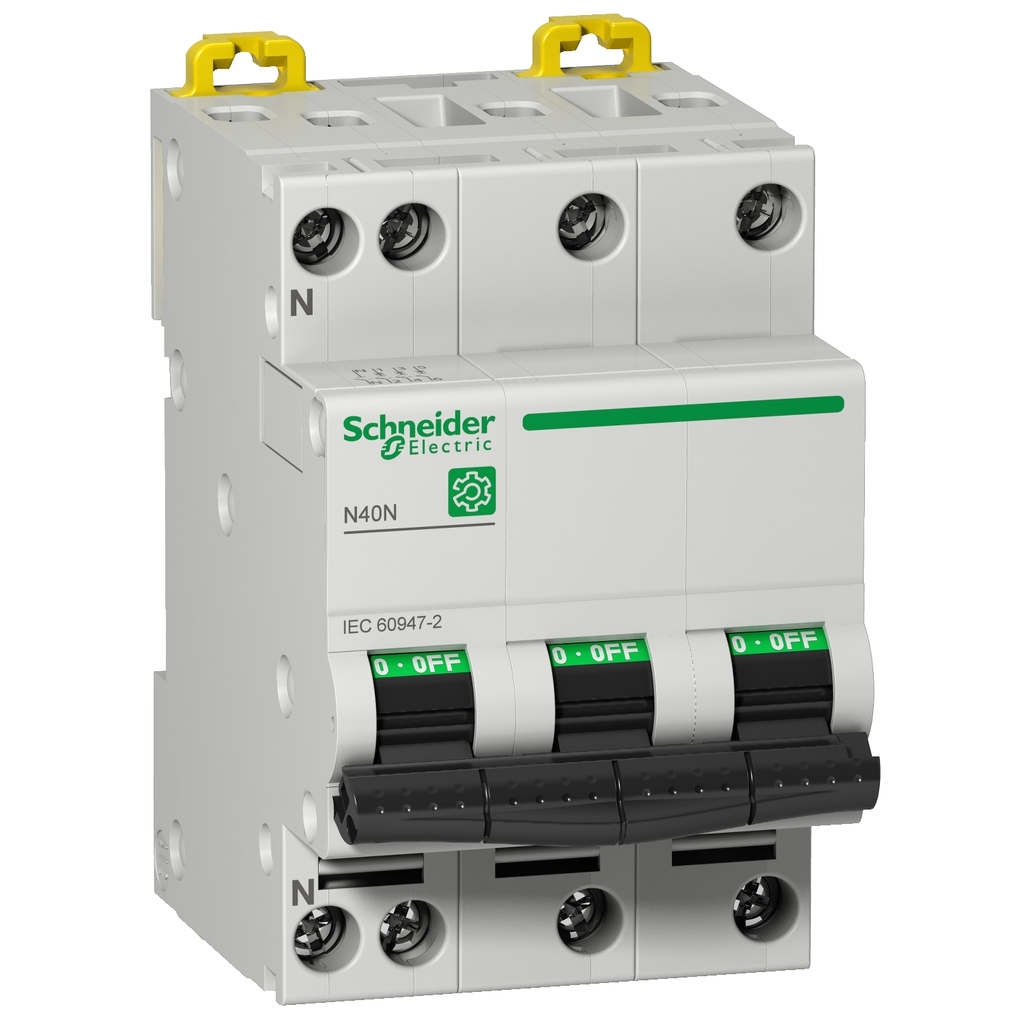 Mayer-DDS-Miniature circuit breaker (MCB), Multi9 N40N, 3P+N, 10A, C curve, 10kA (IEC/EN 60947-2)-1
