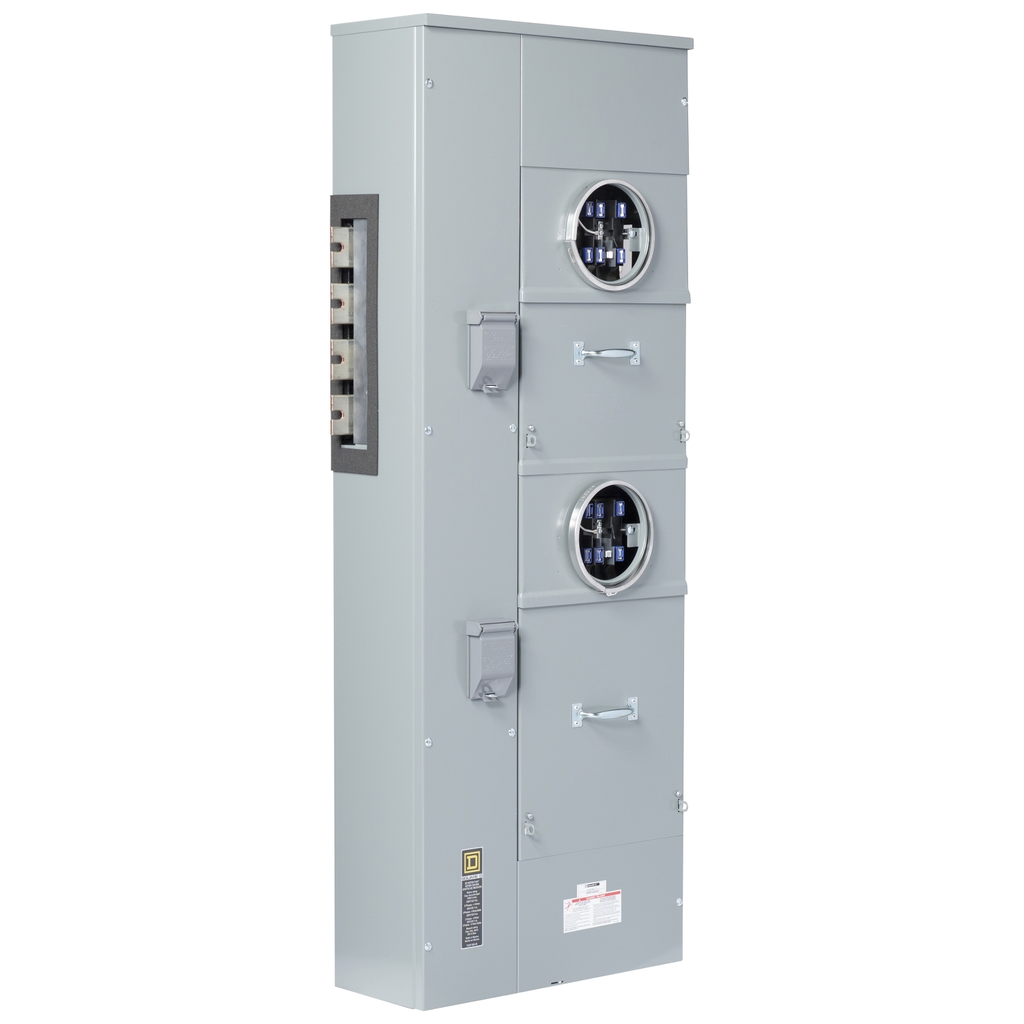 Mayer-DDS-Branch unit, EZ Meter-Pak, 225A, 2 x 7 jaw sockets, 208Y/120VAC, test block bypass, ringed, 1200A Al/Cu busbar-2
