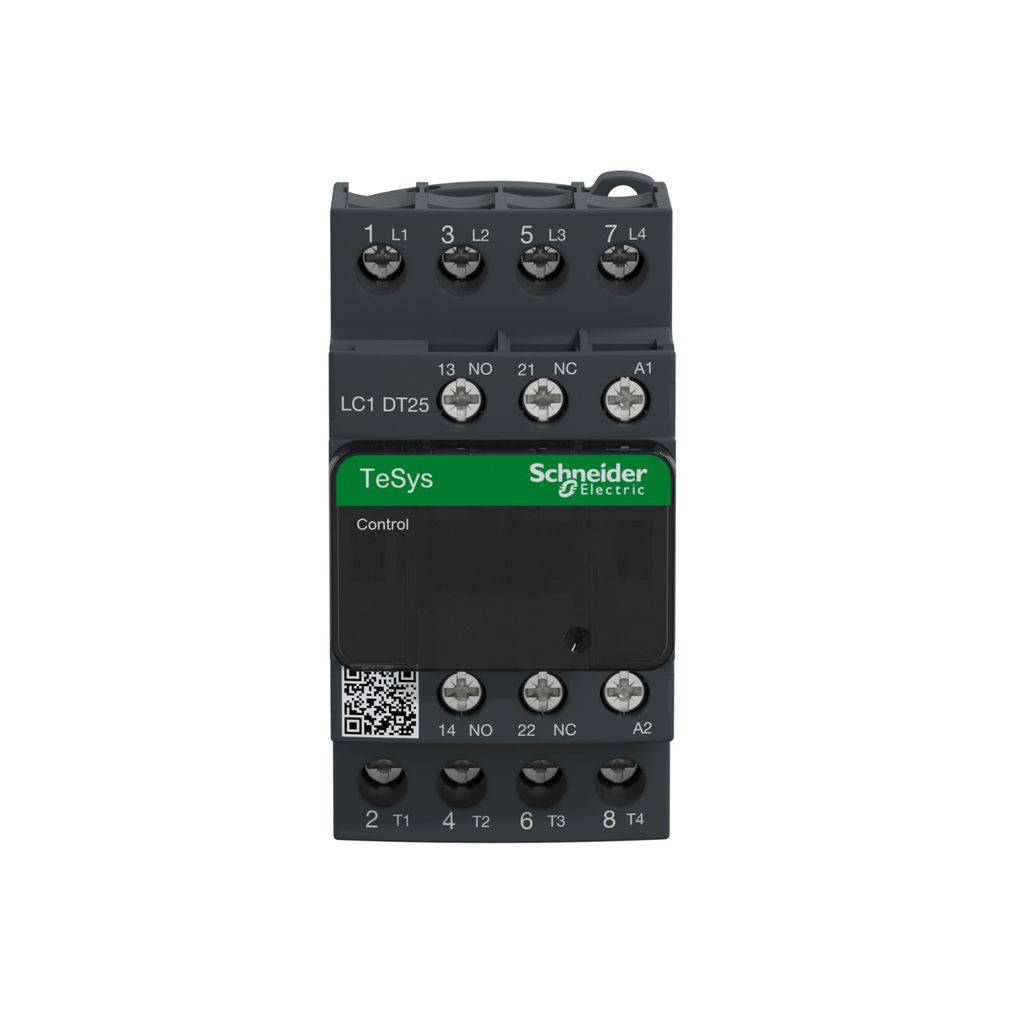 Mayer-DDS-IEC contactor, TeSys Deca, nonreversing, 25A resistive, 4 pole, 4 NO, 120VAC 50/60Hz coil, open style-2
