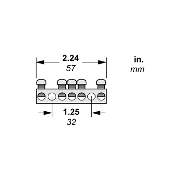 Mayer-DDS-Load center accessory, QO/Homeline, ground bar kit, 5 terminals-2