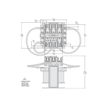 Mayer-DDS-Industrial control transformer, Type TF, 1 phase, 75VA, 240x480V primary, 120V secondary, 50/60Hz-2