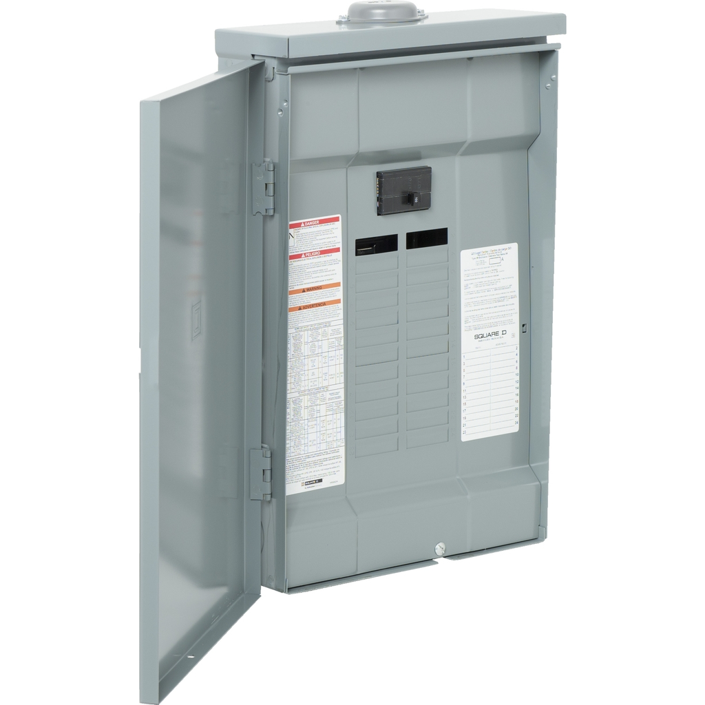 Mayer-DDS-Load center, QO, 1 phase, 24 spaces, 34 circuits, 100A convertible main breaker, PoN, NEMA3R-2