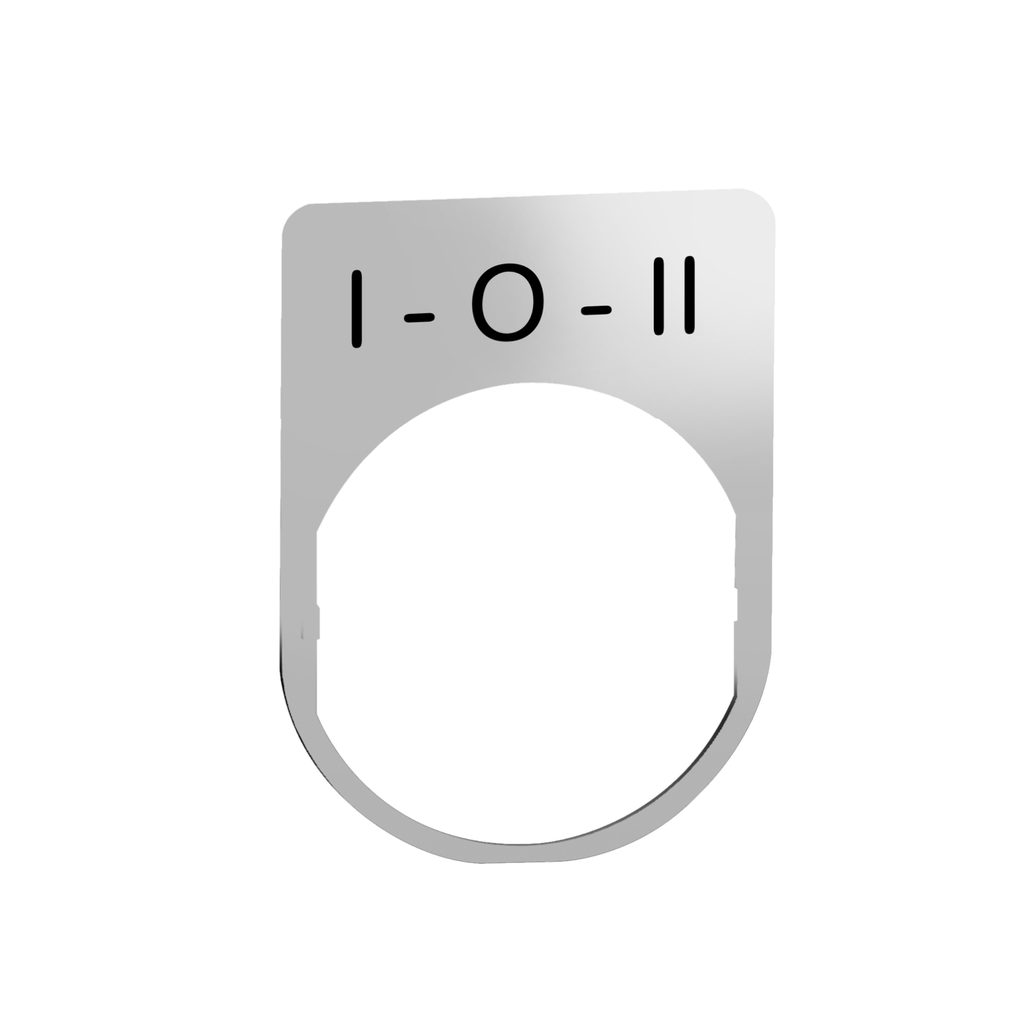Mayer-DDS-legend plate metal with i-o-ii marking-1