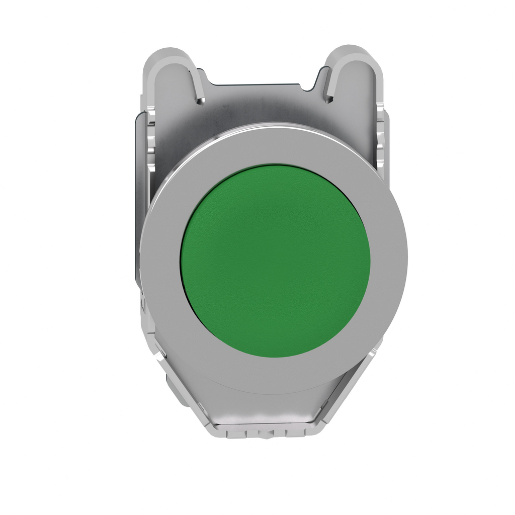 Mayer-DDS-Head for non illuminated push button, Harmony XB4, flush mounted green projecting pushbutton push-2