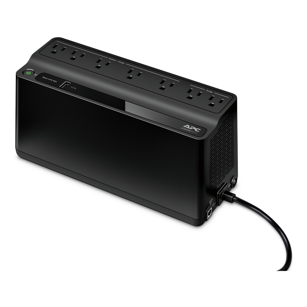 Mayer-DDS-APC Back-UPS 600VA, 120V, 1 USB charging port, 7 NEMA outlets (2 surge)-1