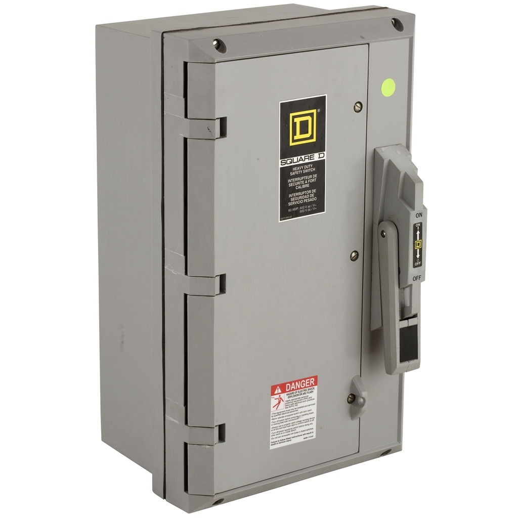 Mayer-DDS-Safety switch, heavy duty, fusible, 30A, 3 pole, 20HP, 600V AC/DC, NEMA 4X Krydon fiberglass polyester-1