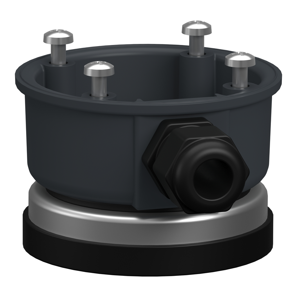 Mayer-DDS-Universal Mounting Accessory, Harmony XV4/XV6/XVB7 Modular Tower Light, Plastic Magnetic Adapter, Grey-1