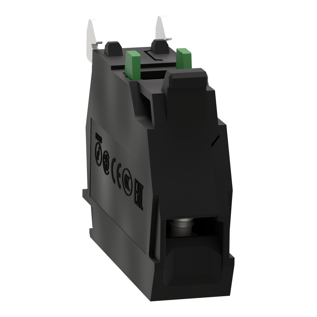 Mayer-DDS-Harmony, 22mm Push Button, add on contact block, 1 NO, screw clamp terminal-2