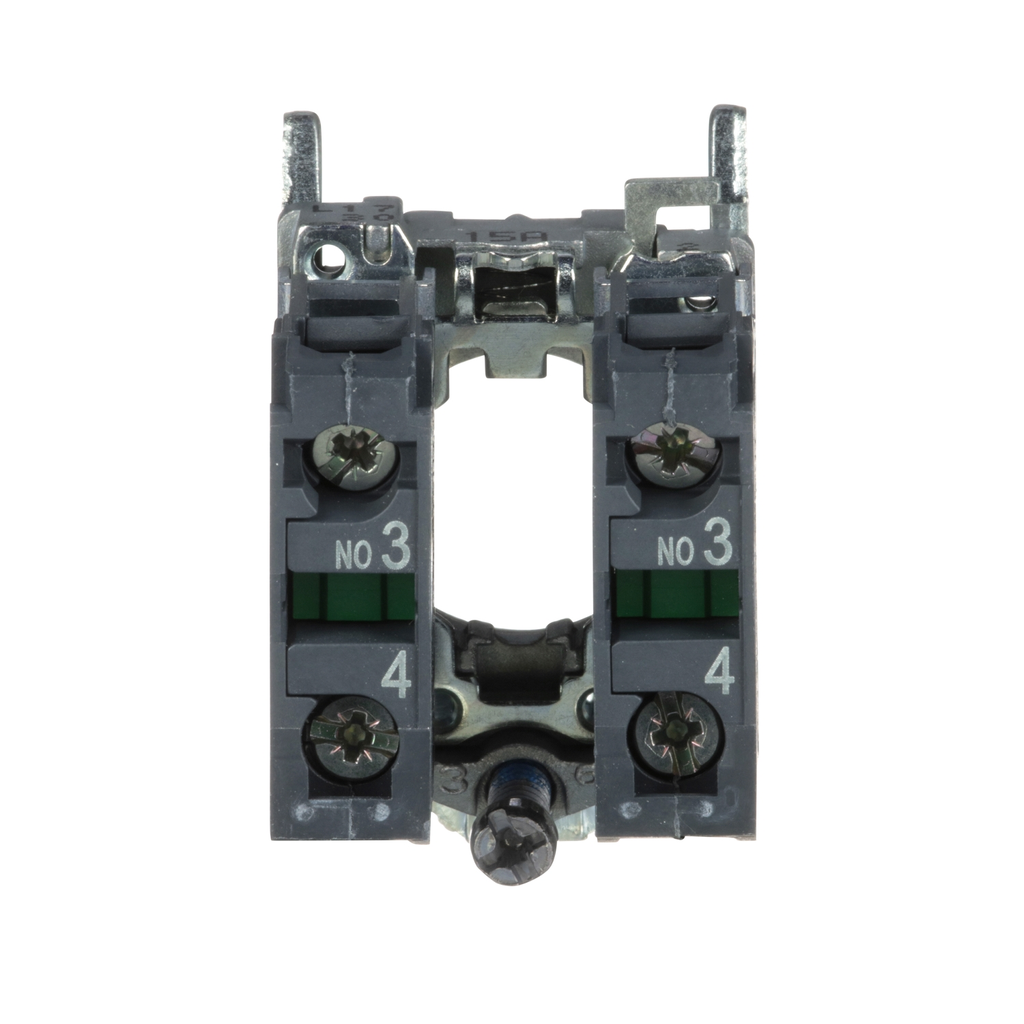 Mayer-DDS-Harmony, 22mm Push Button, XB4B operators, contact block, with mounting collar, 2 NO, screw clamp terminal-2