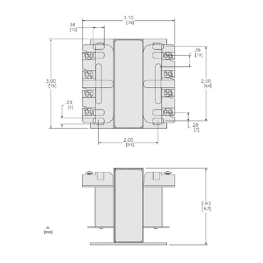 Mayer-DDS-Transformer, Type T, industrial control, 50VA, 1 phase, 240x480V primary, 120V secondary, 55C rise-2