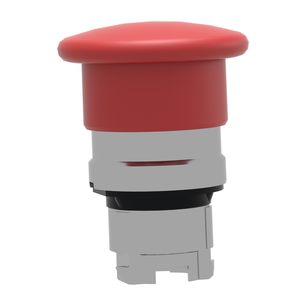 Mayer-DDS-Head for non illuminated pushbutton, Harmony XB4, mushroom 40mm, metal, red, 22mm, spring return-2