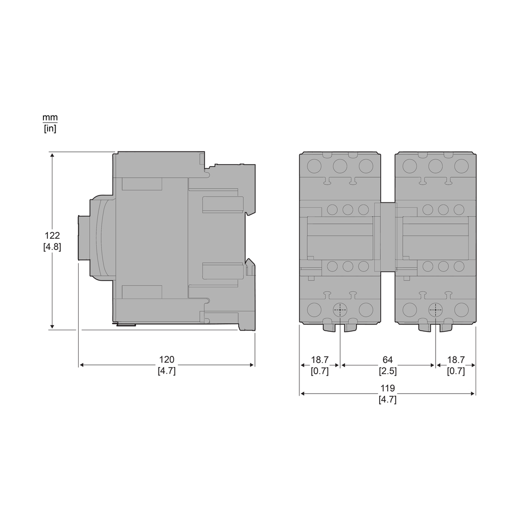 Mayer-DDS-TeSys Deca reversing contactor - 3P(3 NO) - AC-3 - <= 440 V 65 A - 24 V DC coil-2