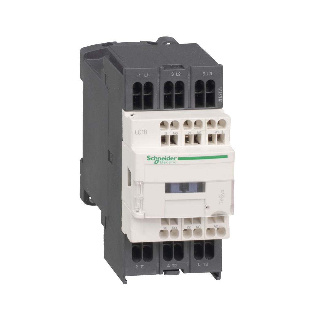 Mayer-DDS-IEC contactor, TeSys D, nonreversing, 12A, 7.5HP at 480VAC, 3 phase, 3 pole, 3 NO, 115VAC 50/60Hz coil, open style-1
