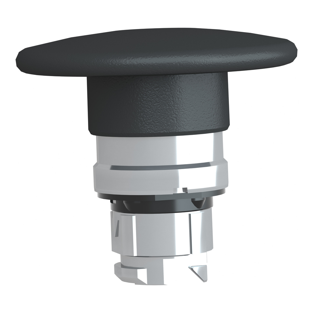 Mayer-DDS-Head for non illuminated pushbutton, Harmony XB4, mushroom 60mm, metal, black, 22mm, spring return-2