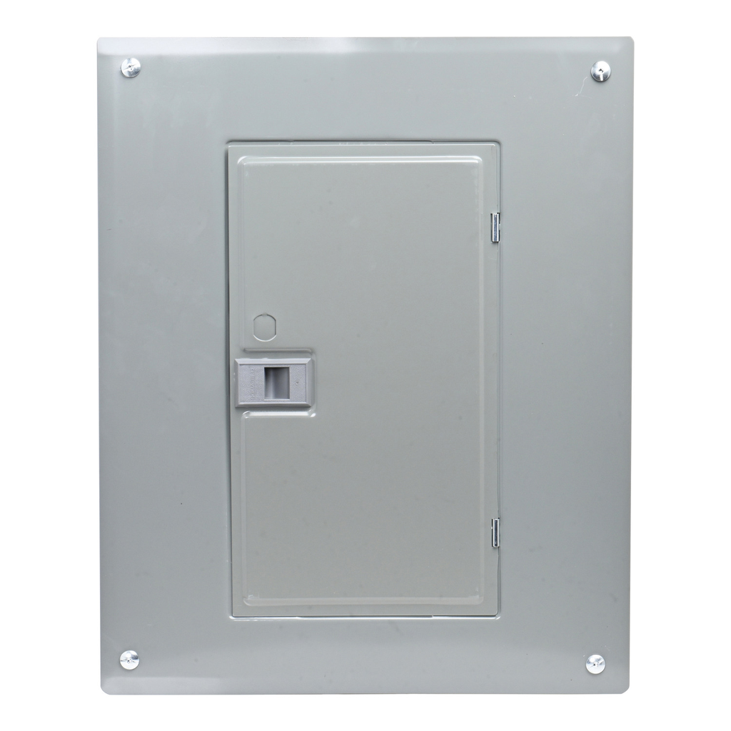Mayer-DDS-Loadcentre, QO, 1 phase, 12 spaces, 24 circuits, 100A main lugs, PoN, NEMA1, gnd bar, combo cover, CSA-2