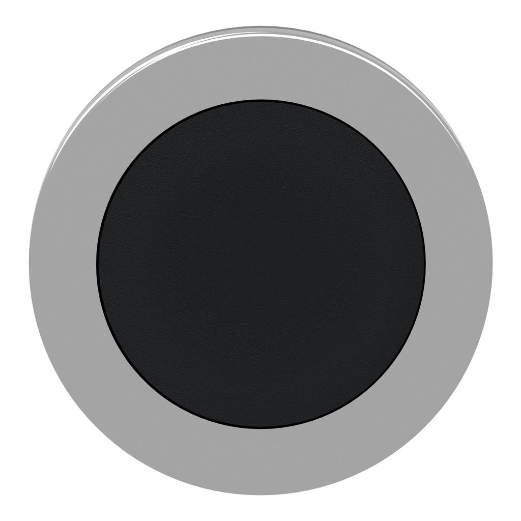Mayer-DDS-Flush mounted push button head, Harmony XB4, metal, black, 30mm, spring return, unmarked-2