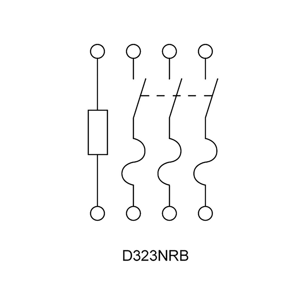 Mayer-DDS-Safety switch, general duty, fusible, 3 pole, 4 wire, 240VAC, 100A, Type 3R, bolt on hub prov, with neutral-2