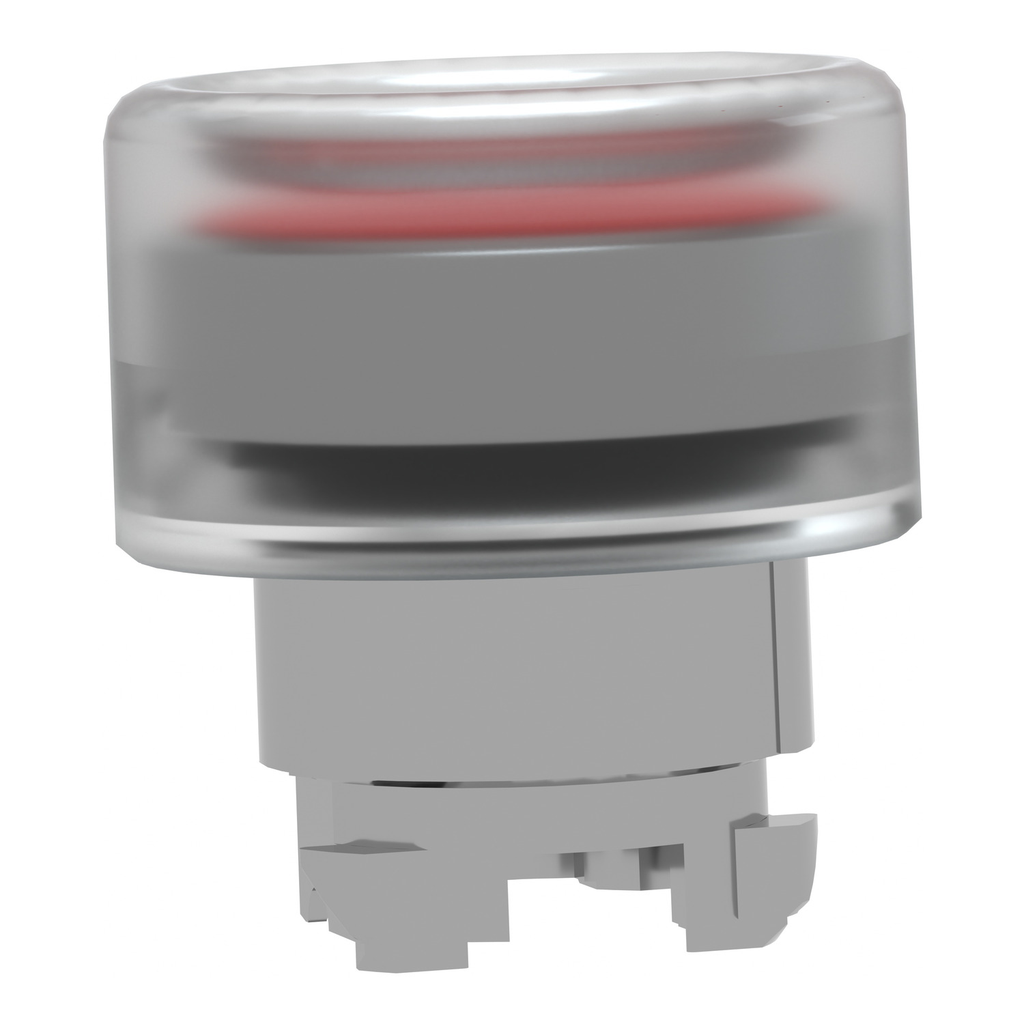 Mayer-DDS-Head for non illuminated push button, Harmony XB4, metal, flush, red, 22mm, spring return, booted, unmarked-2