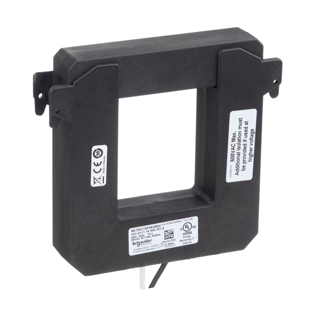 Mayer-DDS-Split core current transformer, PowerLogic UL2808 CT, 600A, 5A output-2