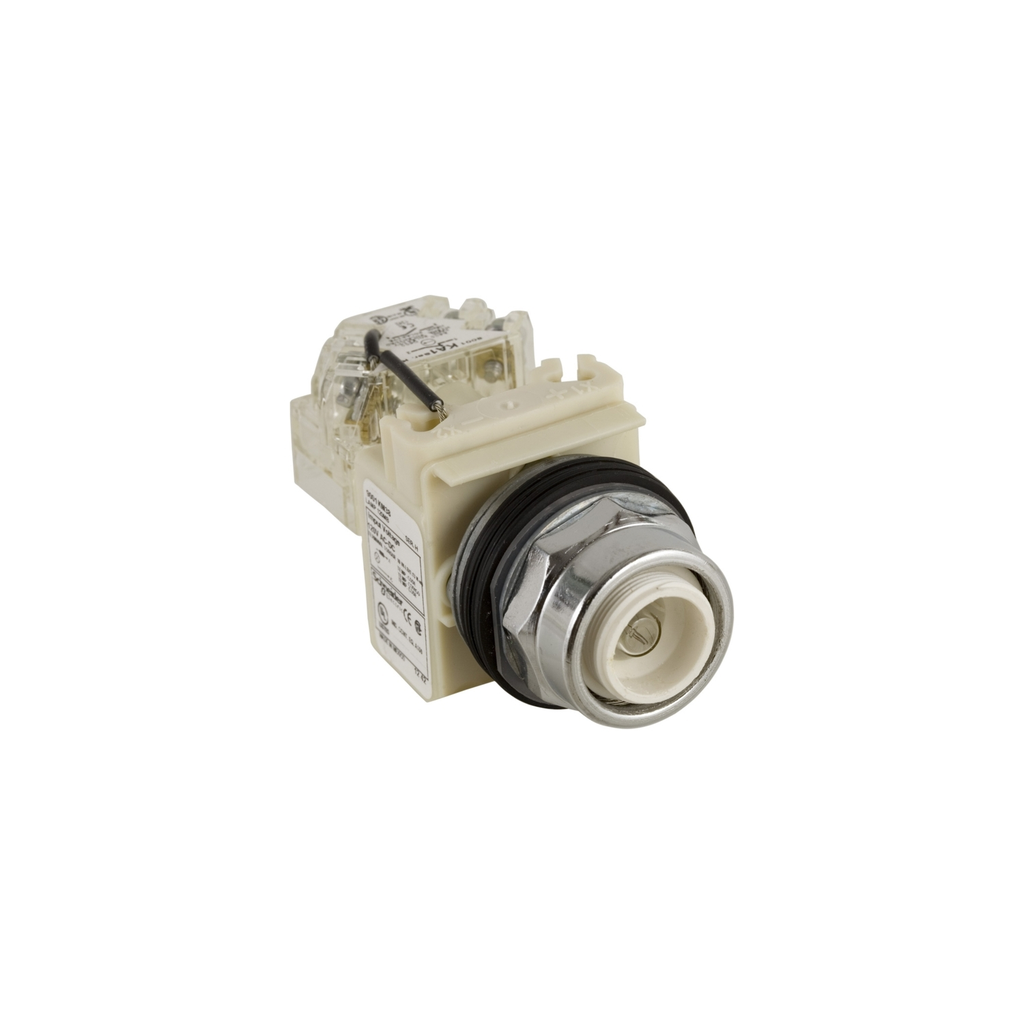 Mayer-DDS-Push-to-test pilot light head, Harmony 9001K, metal, without cap, 30mm, 120V-1