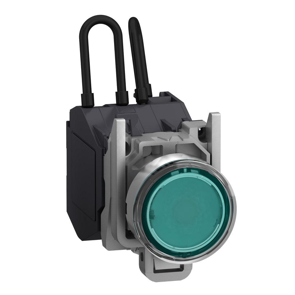 Mayer-DDS-Push to test pilot light, Harmony XB4, Explosive atmosphere, 24...254V, Green-1