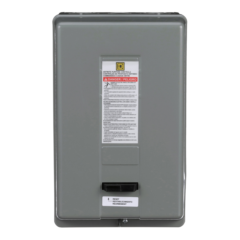 Mayer-DDS-Starter, Definite Purpose, nonreversing, 50A, 2 pole, 1 phase, 208V to 240V AC coil, melting alloy overload, NEMA 1-2