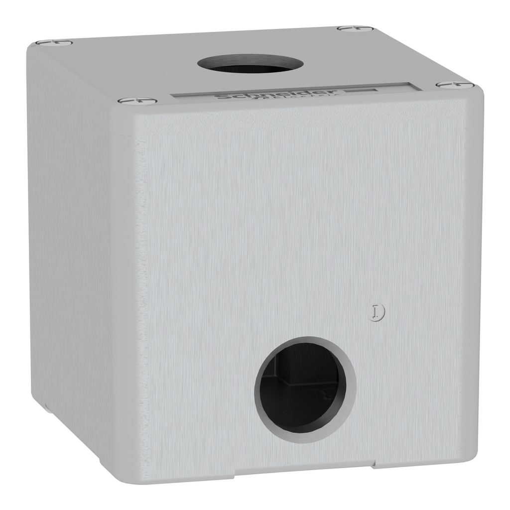 Mayer-DDS-Die cast empty control station, Harmony XAP, XB2 SL, zinc alloy, grey, 1 cut out, 22mm, 80x80 x77mm-2