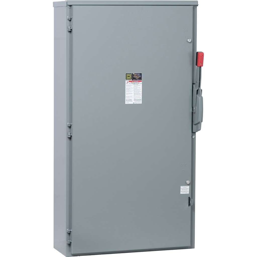 Mayer-DDS-Safety switch, heavy duty, fusible, 400A, 2 wire, 2 pole, 125hp, 50hp, 240VAC/250VDC, NEMA 3R-1