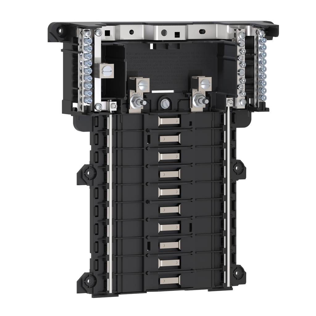 Mayer-DDS-Load center interior, QO, mounting base, 1 phase, 20 spaces, 125A main lugs, PoN, OEM-1