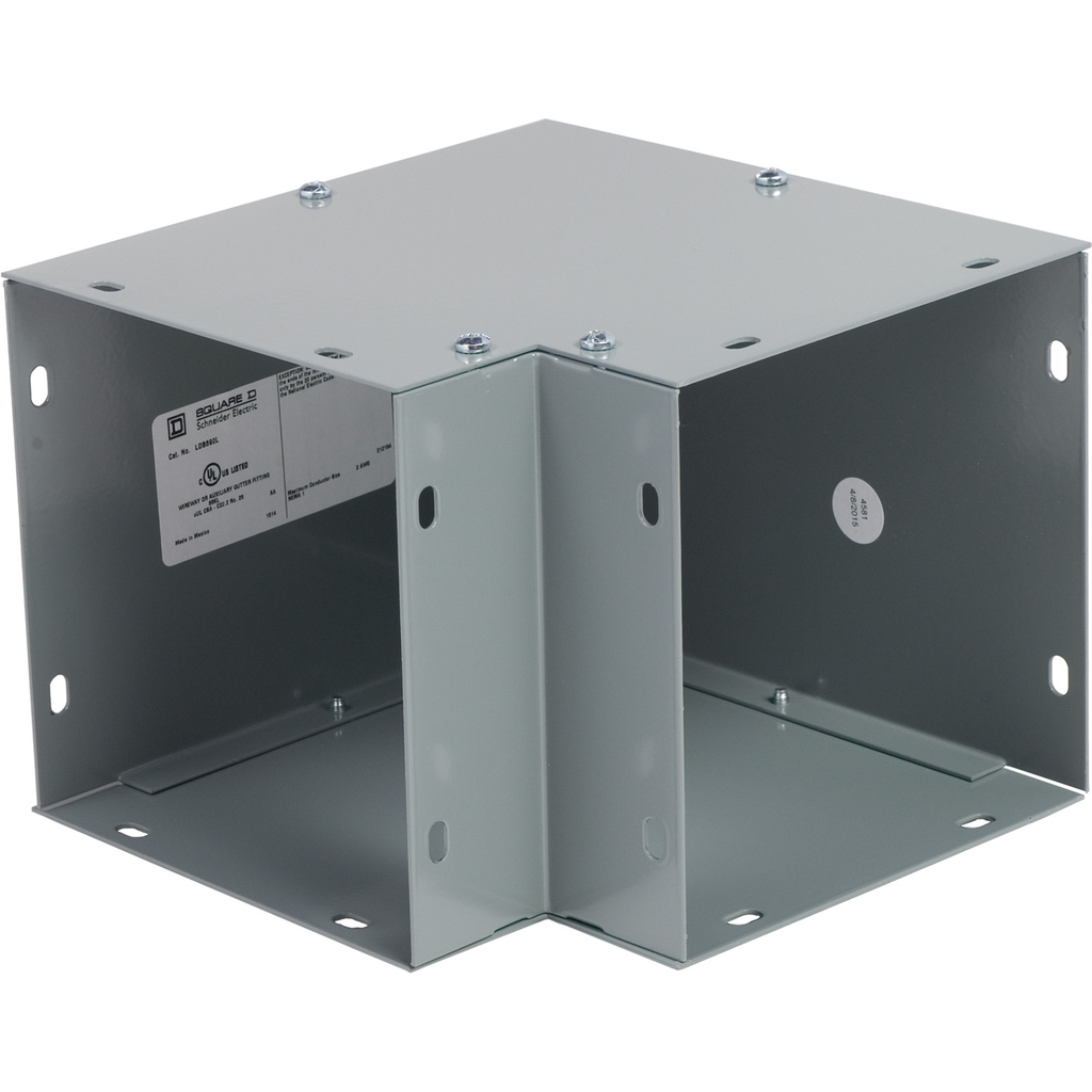 Mayer-DDS-Wireway, Square-Duct, 6 inch by 6 inch, 90 degree elbow, N1 paint, NEMA 1-1