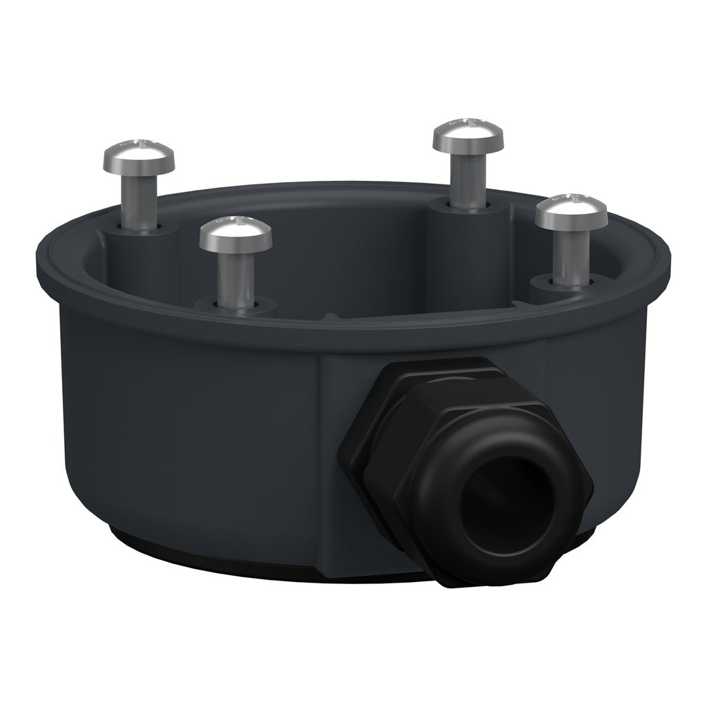 Mayer-DDS-Universal Mounting Accessory, Harmony XV4/XV6/XVB7 Modular Tower Light, Plastic Side Entry Adapter, Grey-1