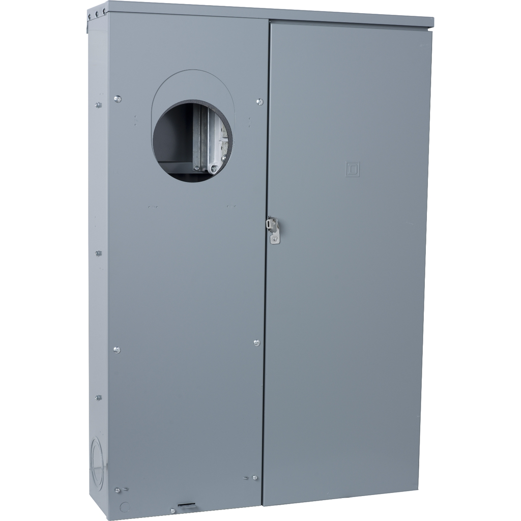 Mayer-DDS-Meter mains, QO, CSED, ringless socket, 400A, surface mount, maximum 8 spaces, 16 circuits, Class 320 with lever bypass-2