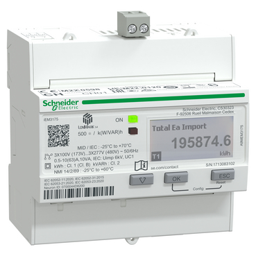 Mayer-DDS-iEM3175 energy meter - 63 A - LON - 1 digital I - multi-tariff - MID-2
