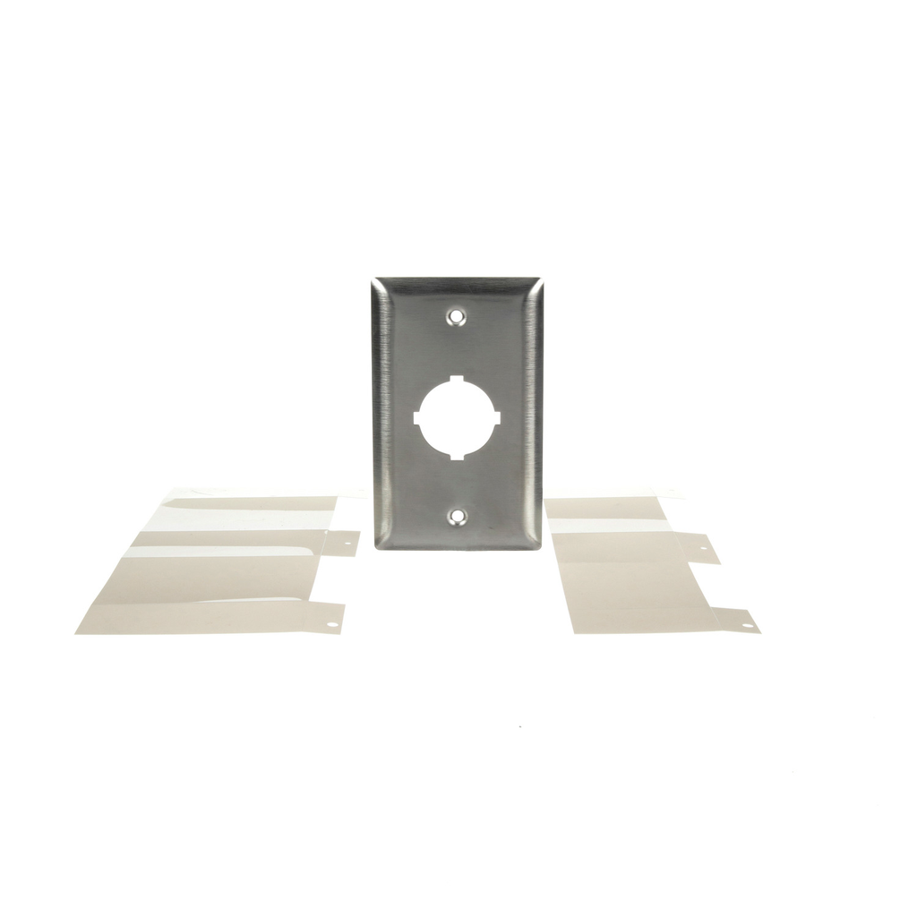 Mayer-DDS-30mm Push button, Type K, flush plate, 1 hole, NEMA 1-2