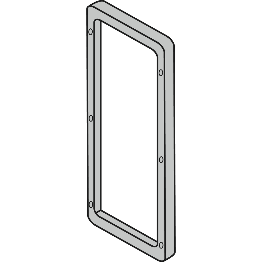 Mayer-DDS-Frame : 635x185mm for sidebyside mounting of WM encl. from H600 and D300mm.IP 66-1