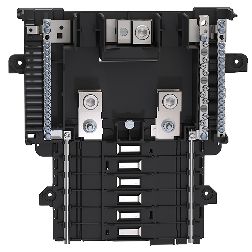 Mayer-DDS-Load center interior, QO, mounting base, 1 phase, 12 spaces, 200A main lugs, PoN, OEM, neutral busbar-2