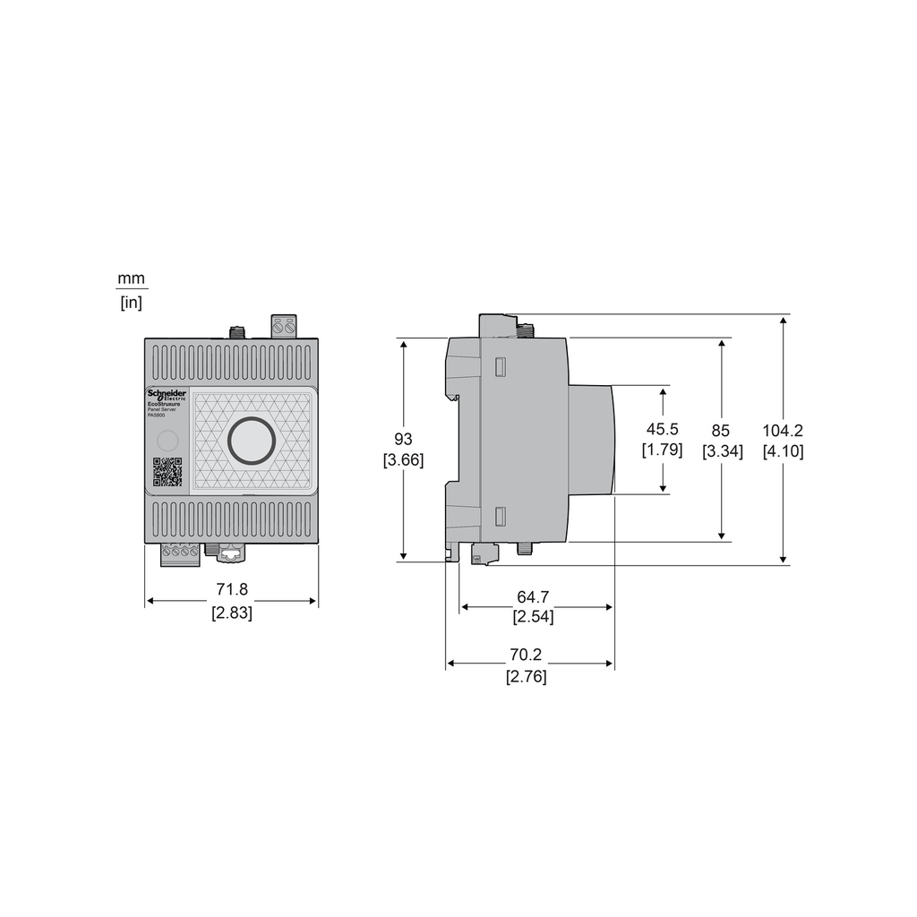 Mayer-DDS-EcoStruxure Panel Server - advanced datalogger, energy server, 110-277 VAC/DC-2