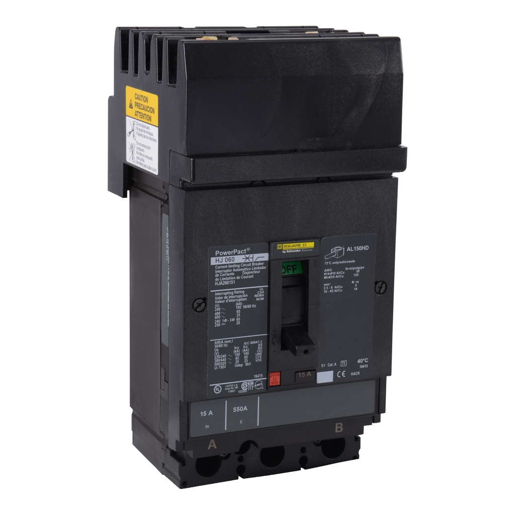 Mayer-DDS-Circuit breaker, PowerPacT H, 20A, 2 pole, 600VAC, 25kA, I-Line, thermal magnetic, 80%, BC-1