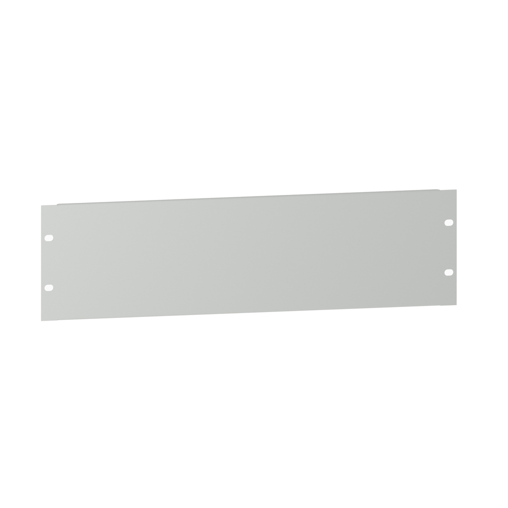 Mayer-DDS-Actassi - 19" plain plate - 3U - steel - RAL7035 - 15/10mm-1
