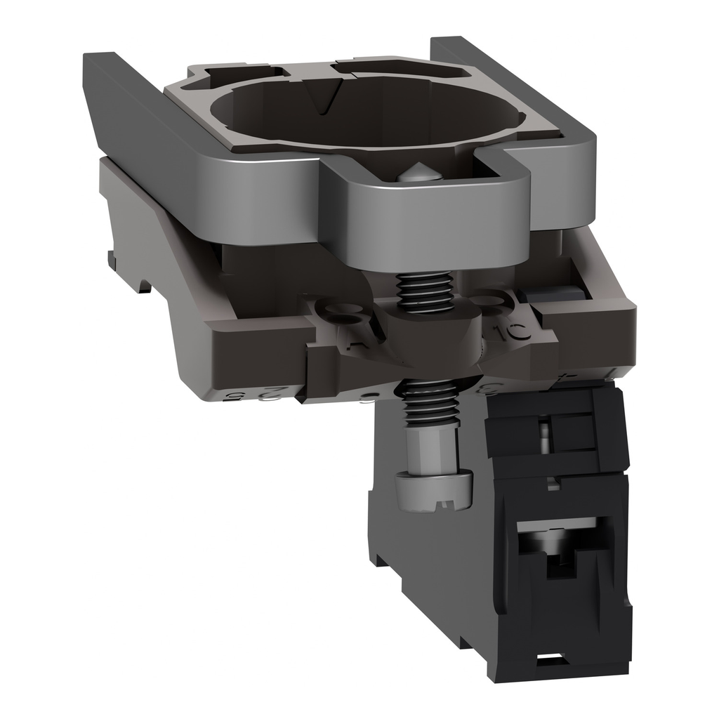 Mayer-DDS-Complete body contact assembly, Harmony XB4, single contact block with body fixing collar, 1NO, spring clamp terminal-2