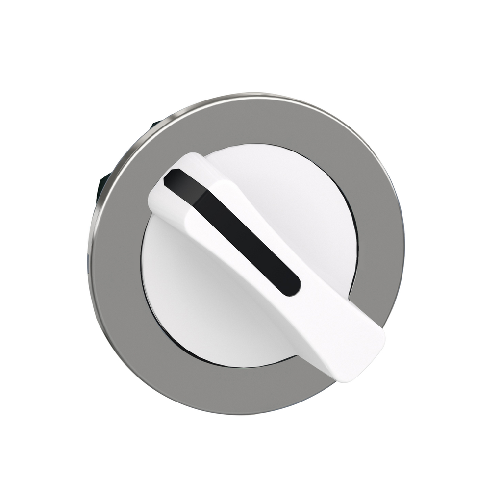 Mayer-DDS-Head for selector switch, Harmony XB4, flush mounted white 2 position stay put-1