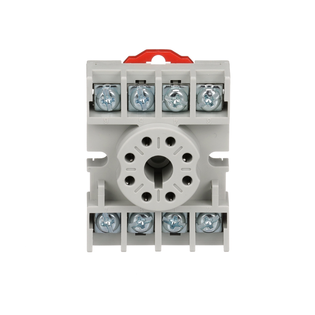 Mayer-DDS-Plug in relay, Type N, relay socket, 8 tubular pin, single tier, for 8501KP relays and 9050JCK timers-2