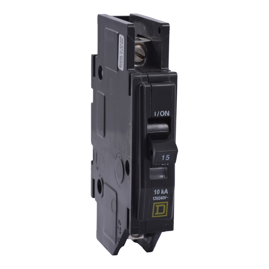 Mayer-DDS-Mini circuit breaker, QOU, 15A, 1 pole, 120/240 VAC, 10kA, Crouse-Hinds-1