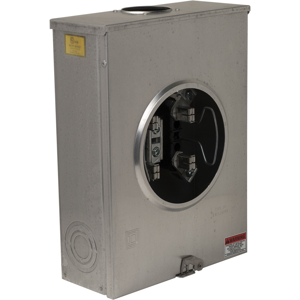 Mayer-DDS-Meter socket, ringless, 1 phase, 3 wire, 4 jaws, Series A, no bypass, no jaw release-1
