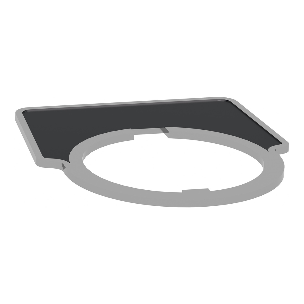 Mayer-DDS-30mm Push Button, Type K, aluminum legend plate, black, blank-2
