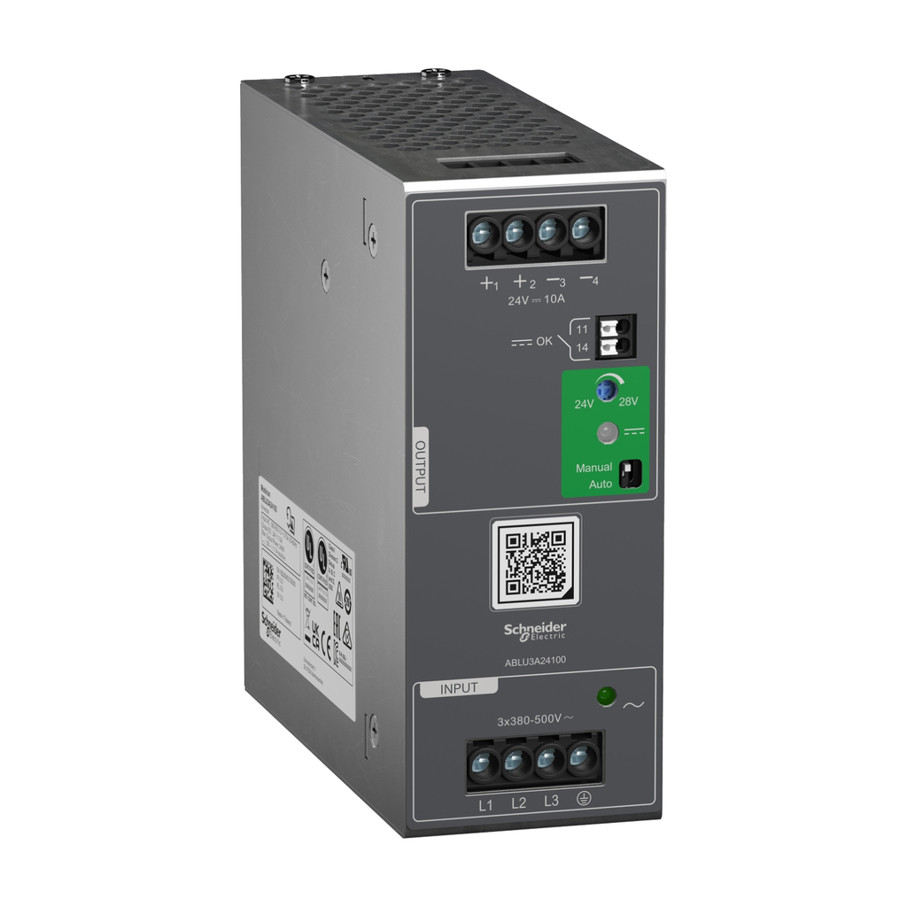 Mayer-DDS-Regulated Power Supply, 380...500V AC, 24V, 10A, 3 phases, Universal-1