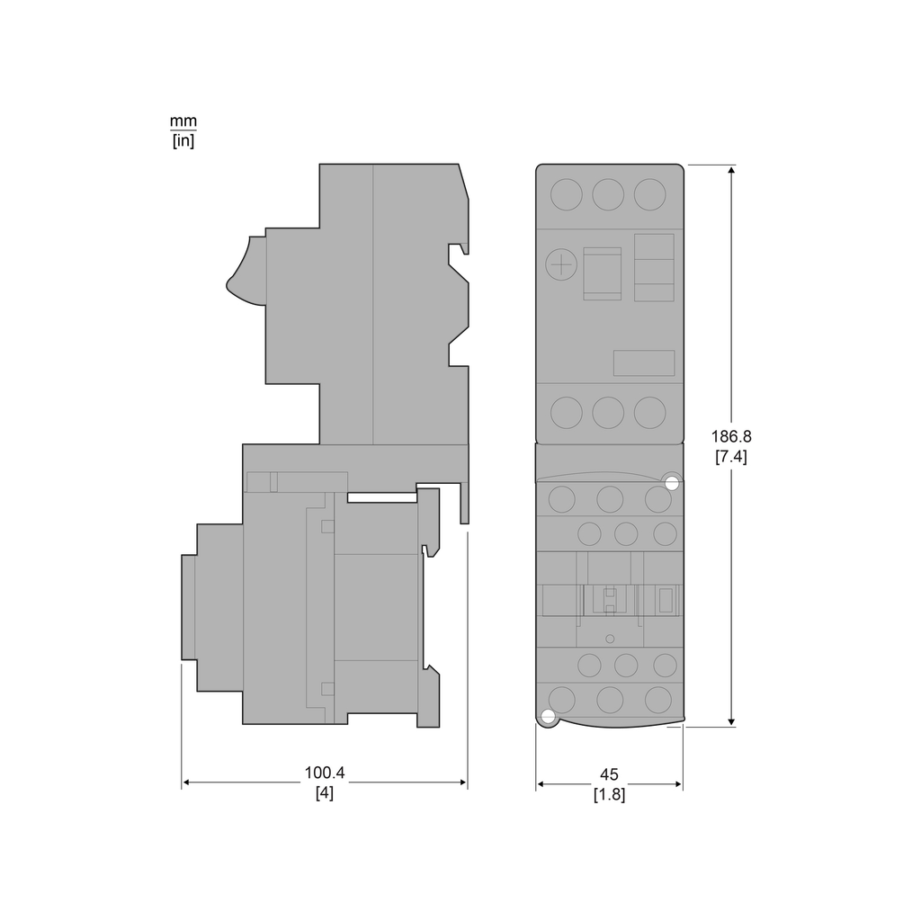 Mayer-DDS-TeSys GV2, interconnection block, to connect GV2 and LC1D09 to D38 contactor-2