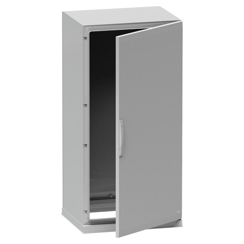 Mayer-DDS-Floor standing polyester enclosure, PanelSeT PLA, plain door, open bottom, 1250x500x420mm, IP54, IK10-2