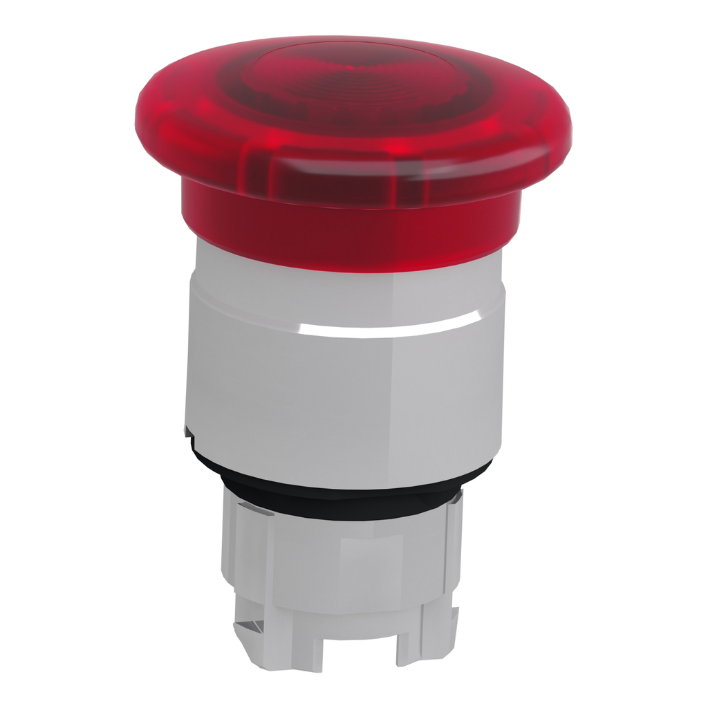 Mayer-DDS-Head for illuminated emergency switching off push button, Harmony XB4, metal, red mushroom 40mm, 22mm, universal LED, push-pull-2